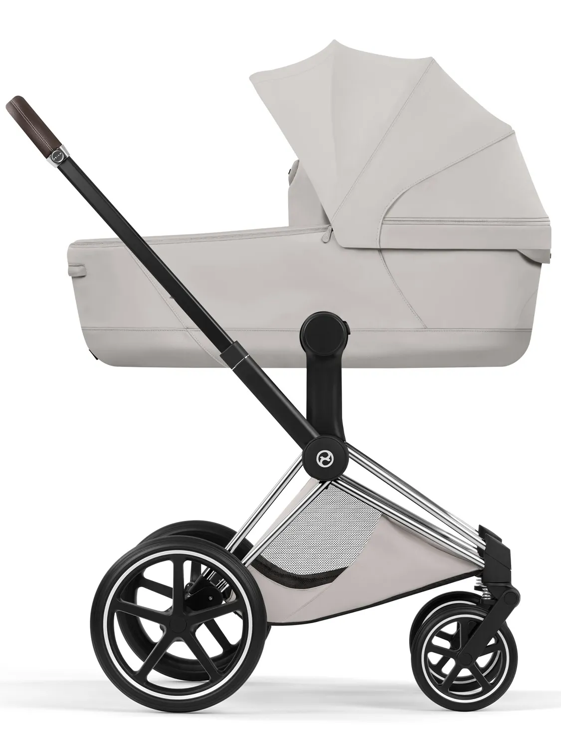 Коляска 2 в 1 Cybex Priam Style шасси Chrome Brown