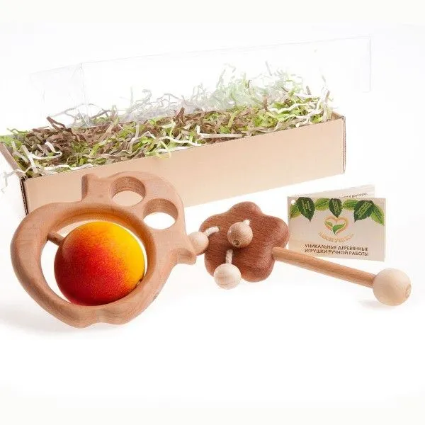 Подарочный набор погремушек «Леснушки» Яблочко от Яблоньки