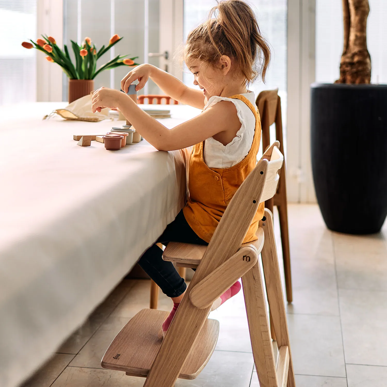 Растущий стульчик Moji by ABC-Design Yippy ВСЁ ВКЛЮЧЕНО oak, текстиль mint