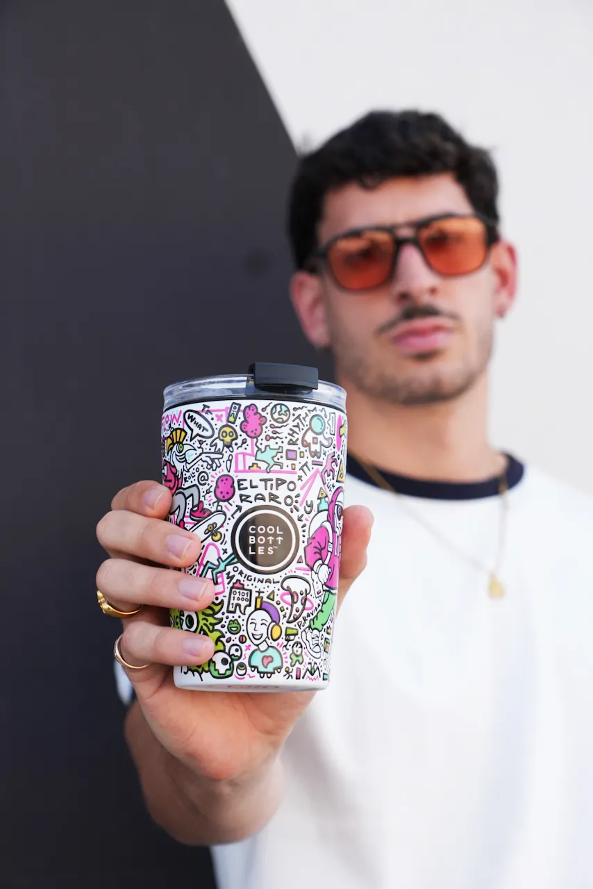 Термокружка Cool Bottles Tumbler El Tipo Raro Urban Picnic 330мл CBT33UPI. Изображение 12