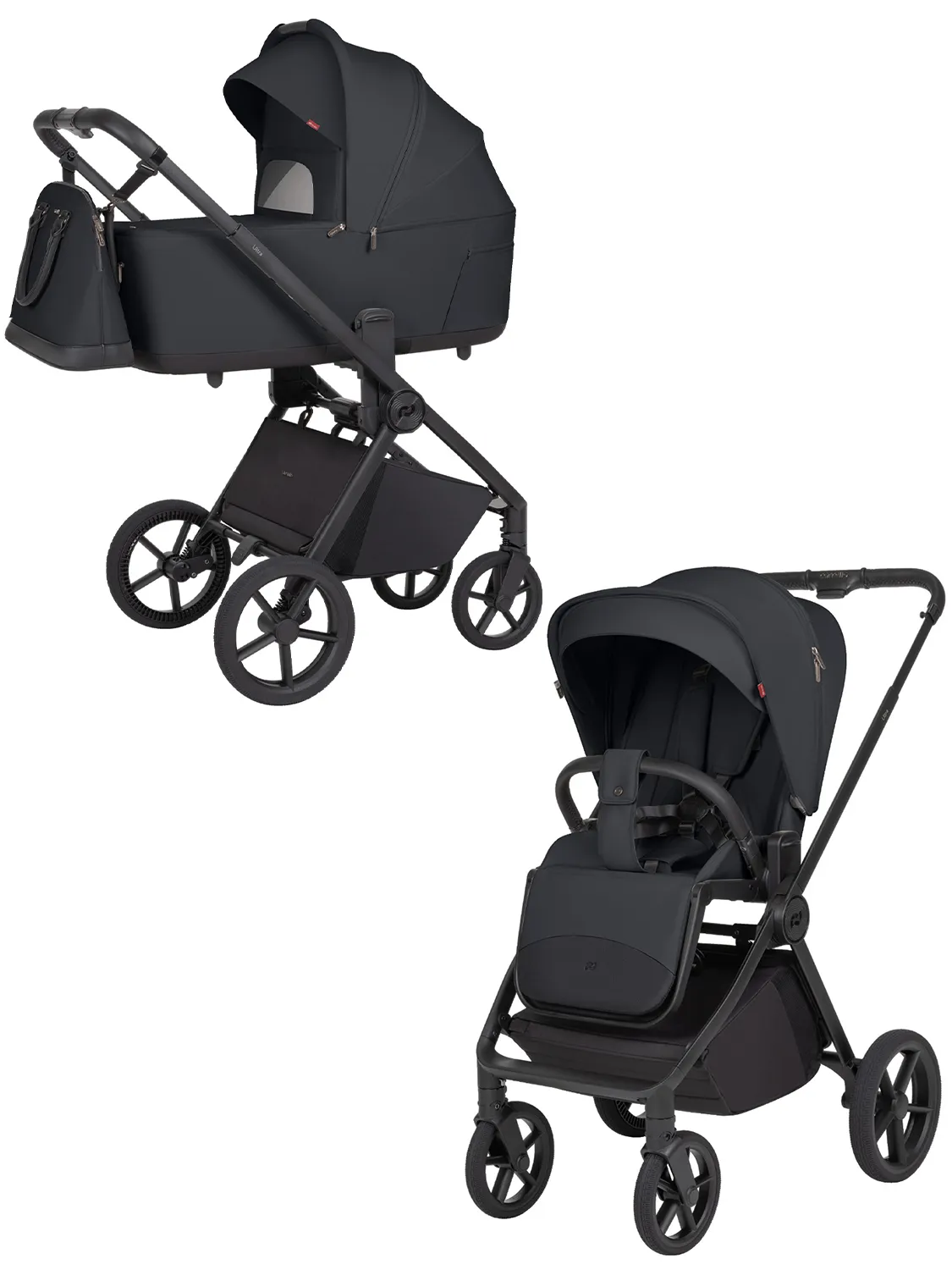 Коляска 2 в 1 CARRELLO Ultra F CRL-6557, черный (basalt black). Изображение 1
