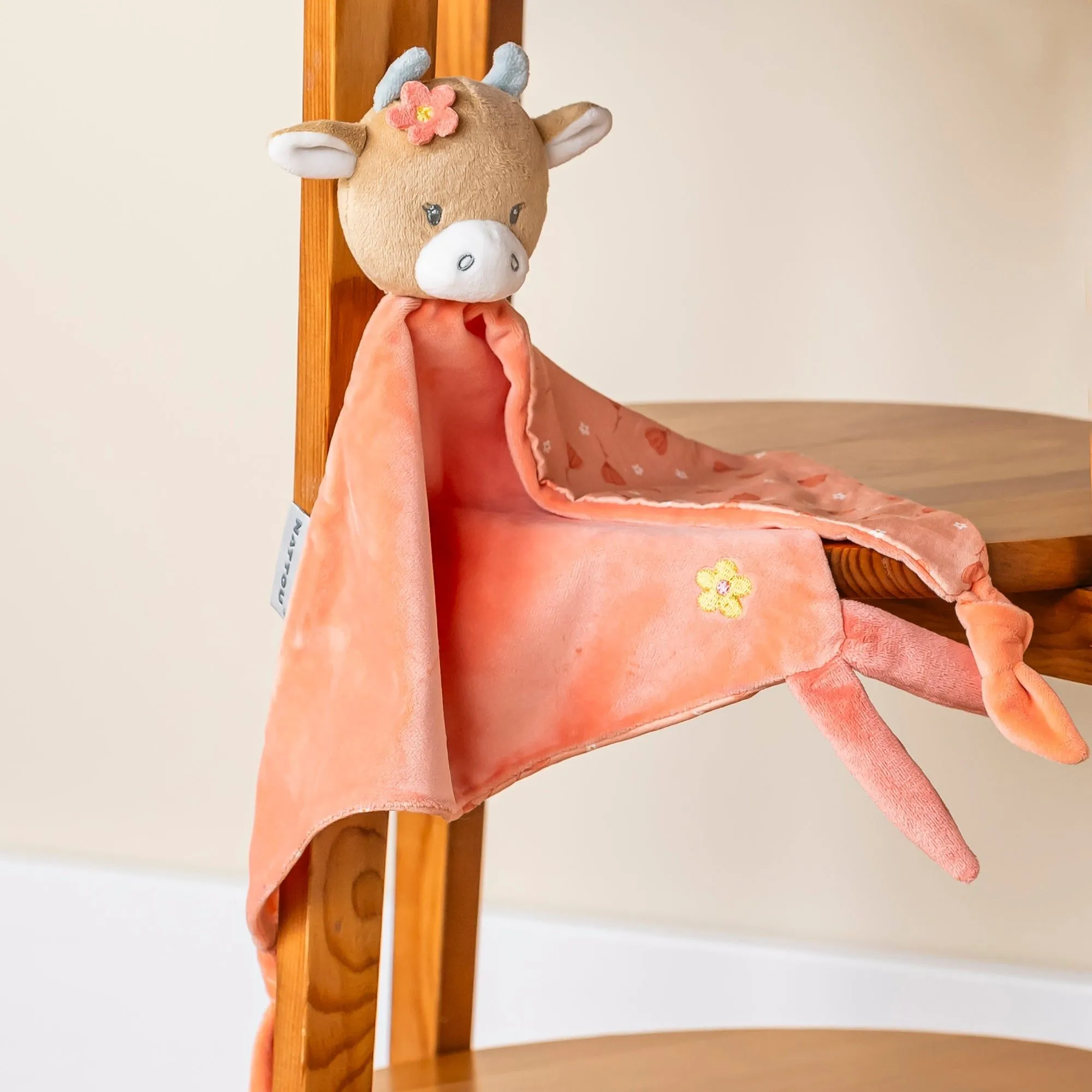 Игрушка мягкая Nattou Doudou большая MILA ZOË LANA Корова 266147