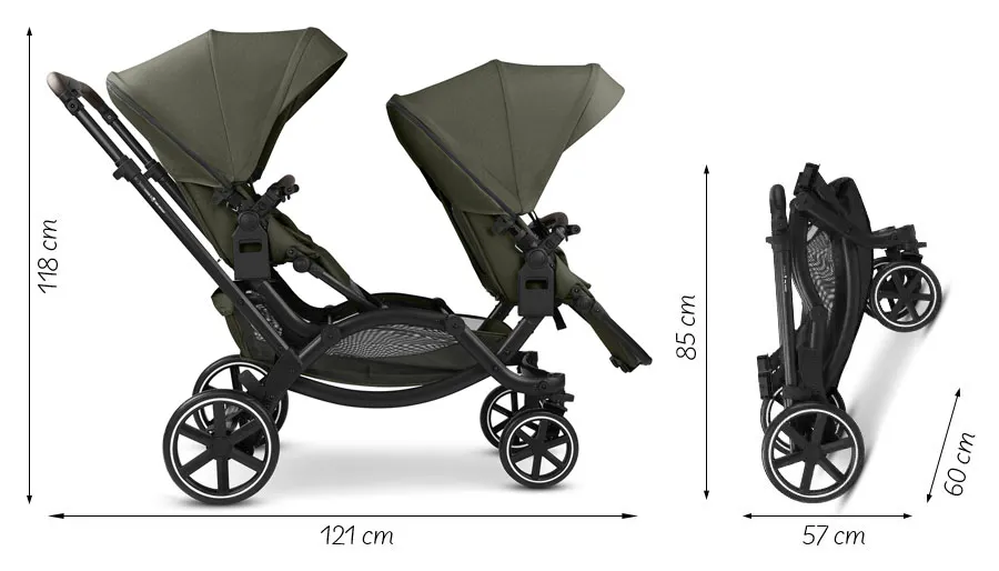 Коляска для двойни ABC-Design Zoom 2 прогулочная