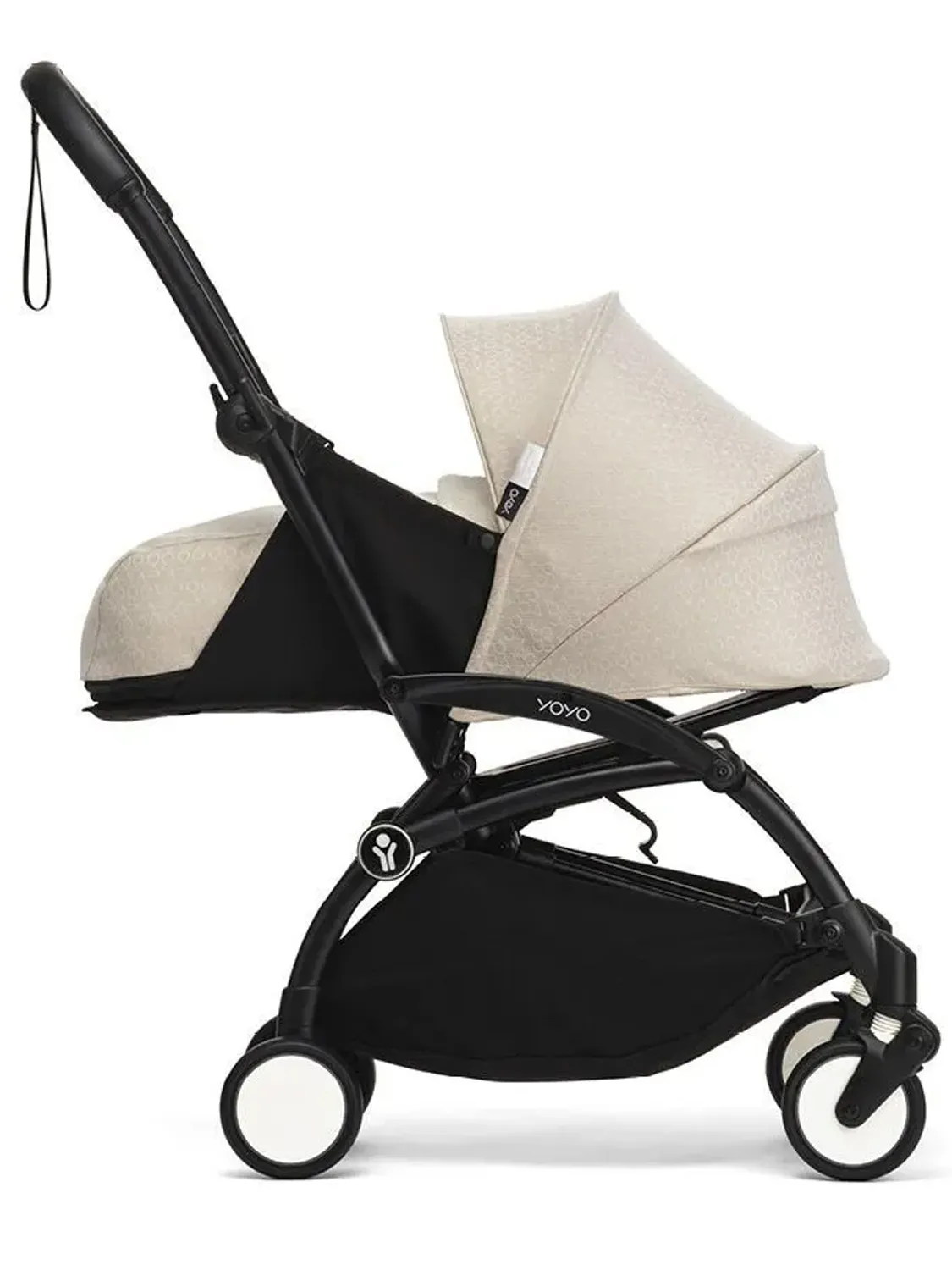 Коляска 2 в 1 STOKKE YOYO3 Бонпоинт, рама черная, люлька мягкая. Изображение 3