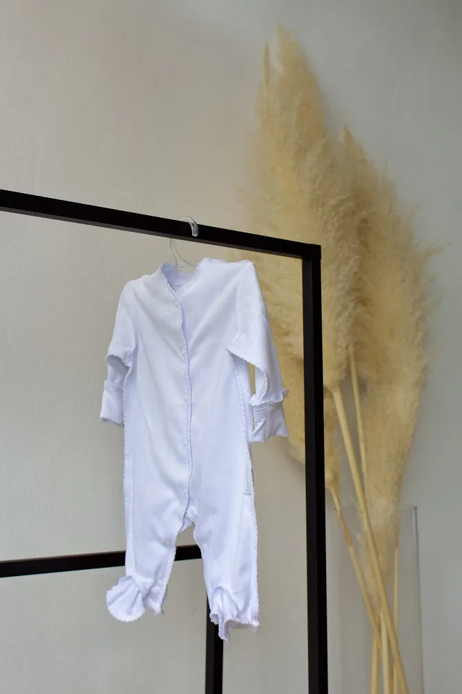 Комплект Lapsi № 1.1: комбинезоны белый/серый/молочный (3 шт)