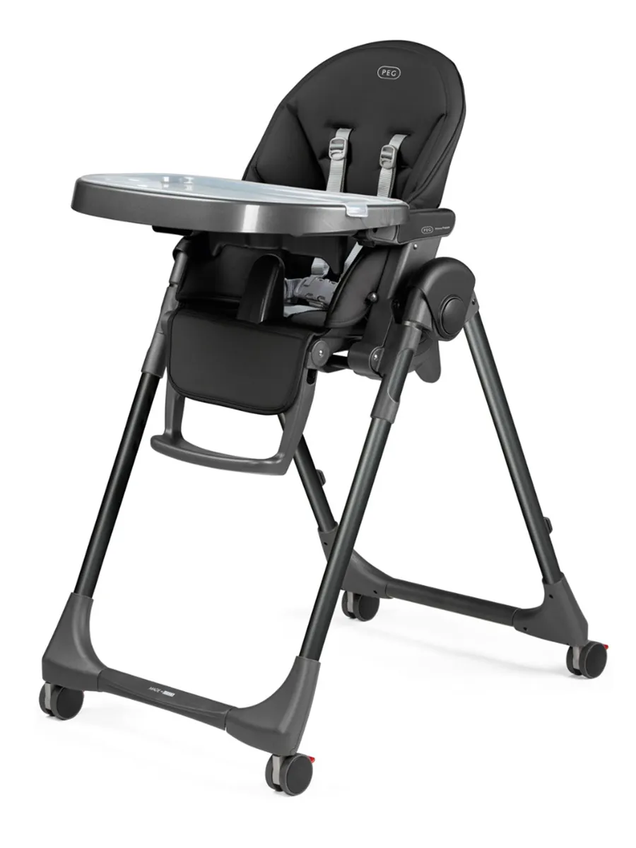 Стул для кормления Peg-Perego Prima Pappa Follow Me Черный (True Black). Изображение 1