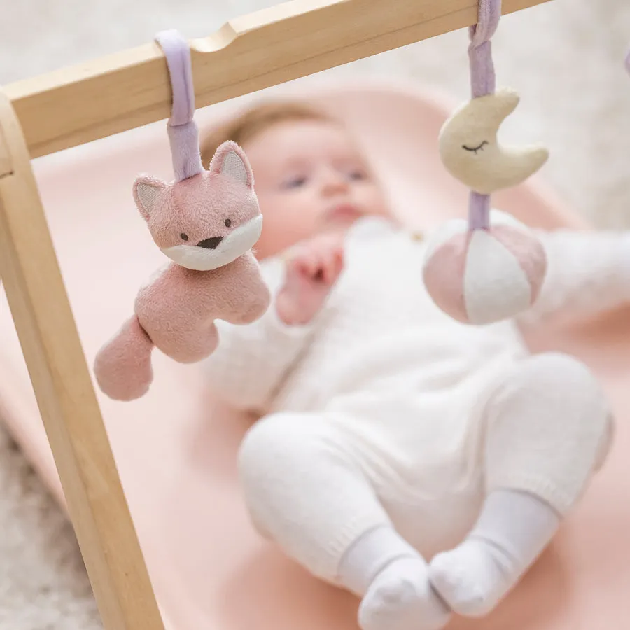 Деревянная стойка-арка Nattou Alice & Pomme Лисичка и Кролик с подвесом 485500