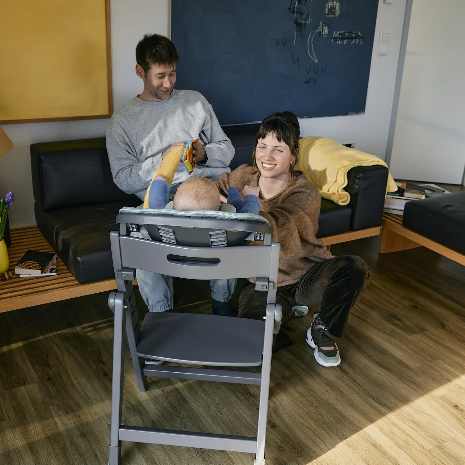 Растущий стульчик Moji by ABC-Design Yippy ВСЁ ВКЛЮЧЕНО pearl, текстиль birch