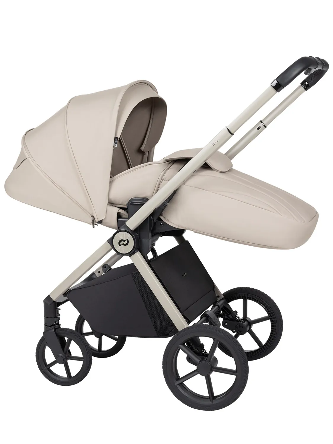 Коляска 2 в 1 CARRELLO Ultra F CRL-6557, бежевый (polar beige). Изображение 12