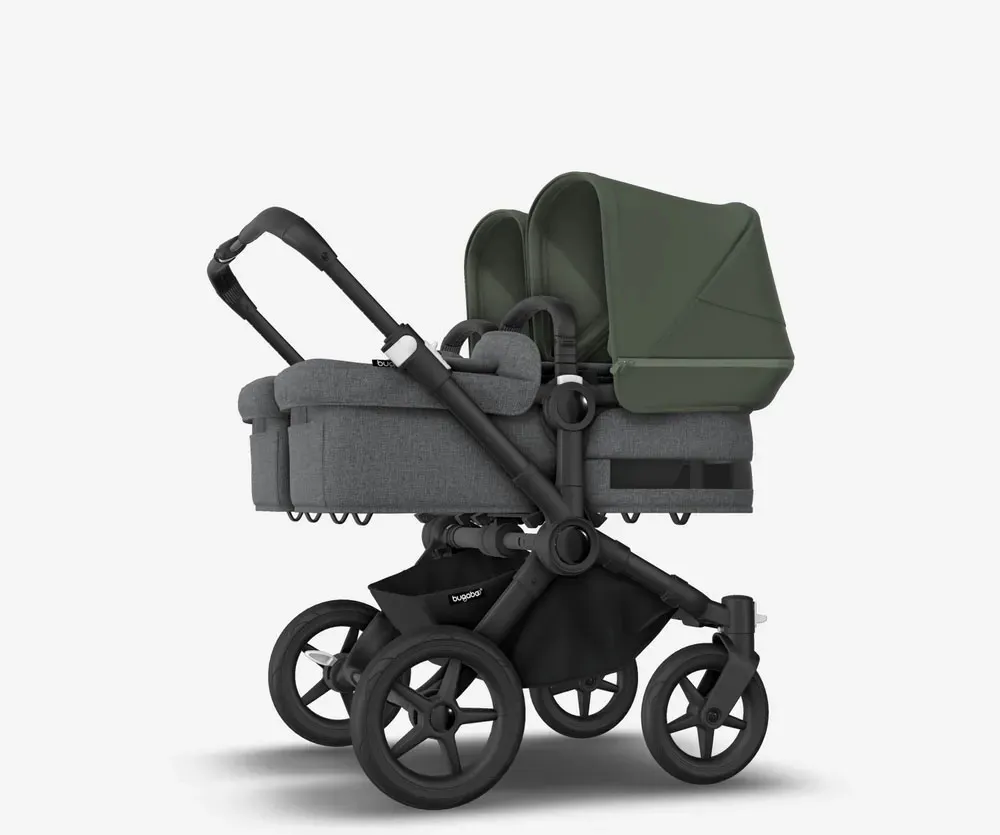 Коляска 2 в 1 Bugaboo Donkey5 Twin шасси Black