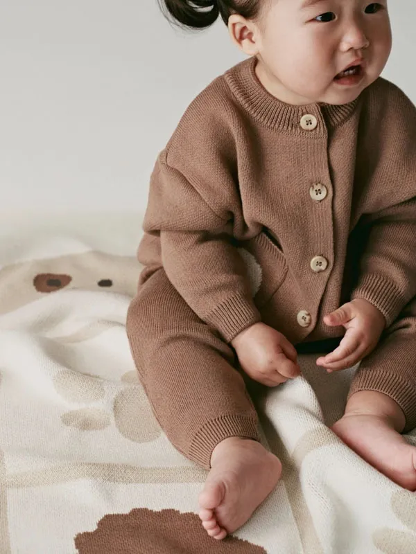 Плед детский LoomKnits 100х100 см