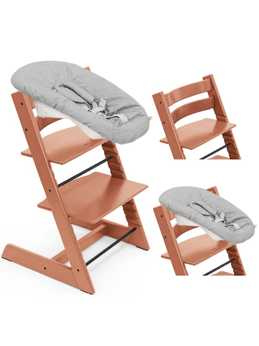 Стульчик растущий для новорожденных Stokke Tripp Trapp бук с сиденьем Newborn