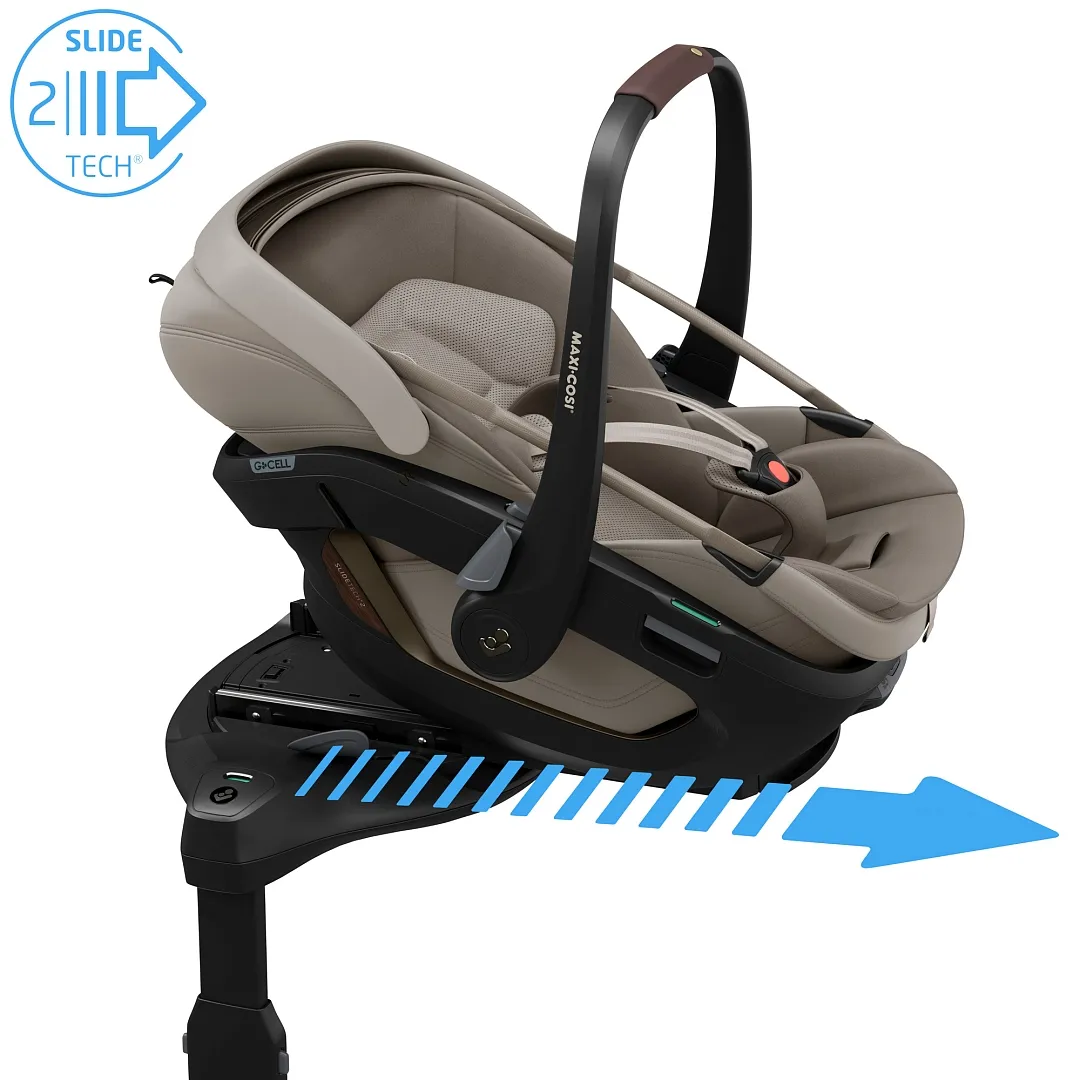 Автокресло 0+ Maxi-Cosi Coral Slide Pro, бежевый (sapphire sand). Изображение 8