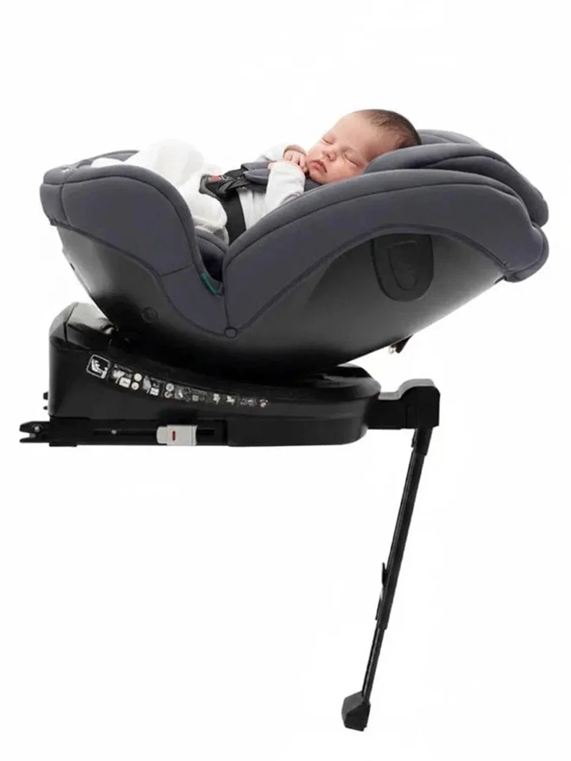 Автокресло 0+/1/2/3 Agex Comfort i-Fix 360 нов, серый (grey). Изображение 29