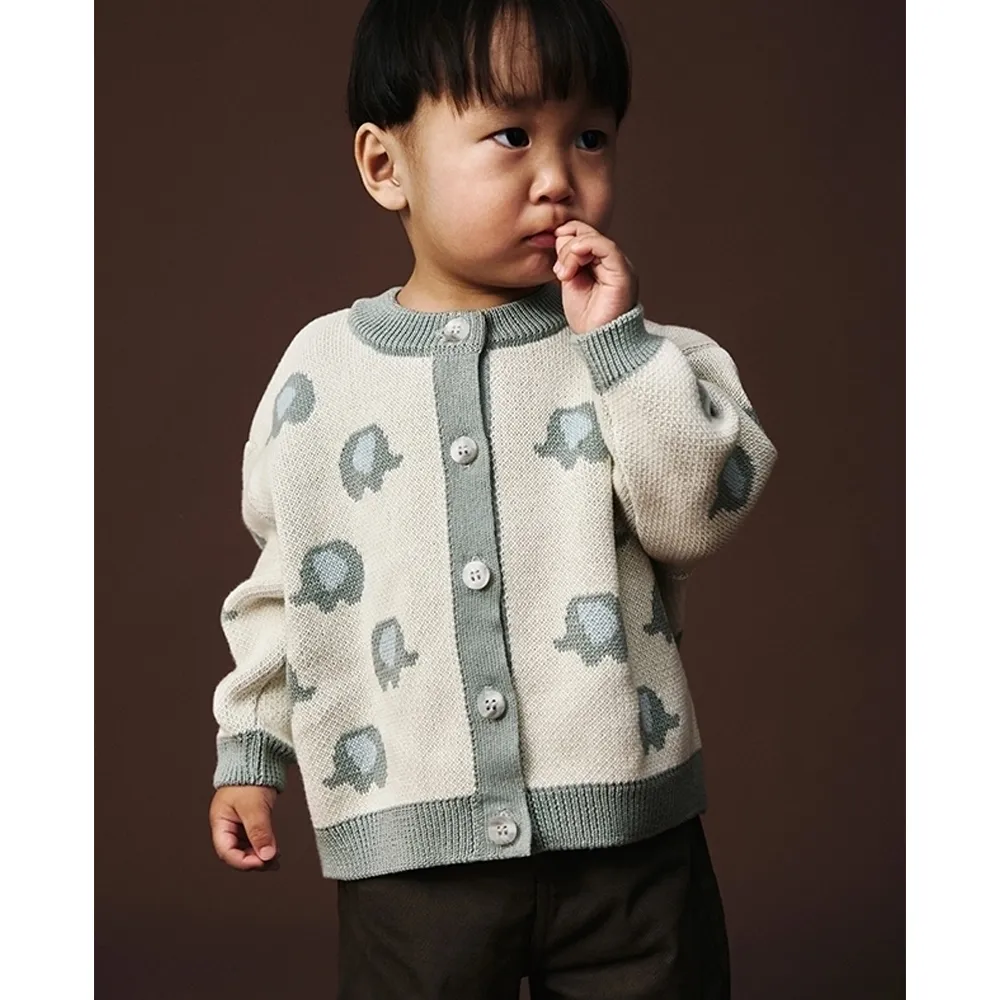 Кардиган детский LoomKnits Слоники мультиколор