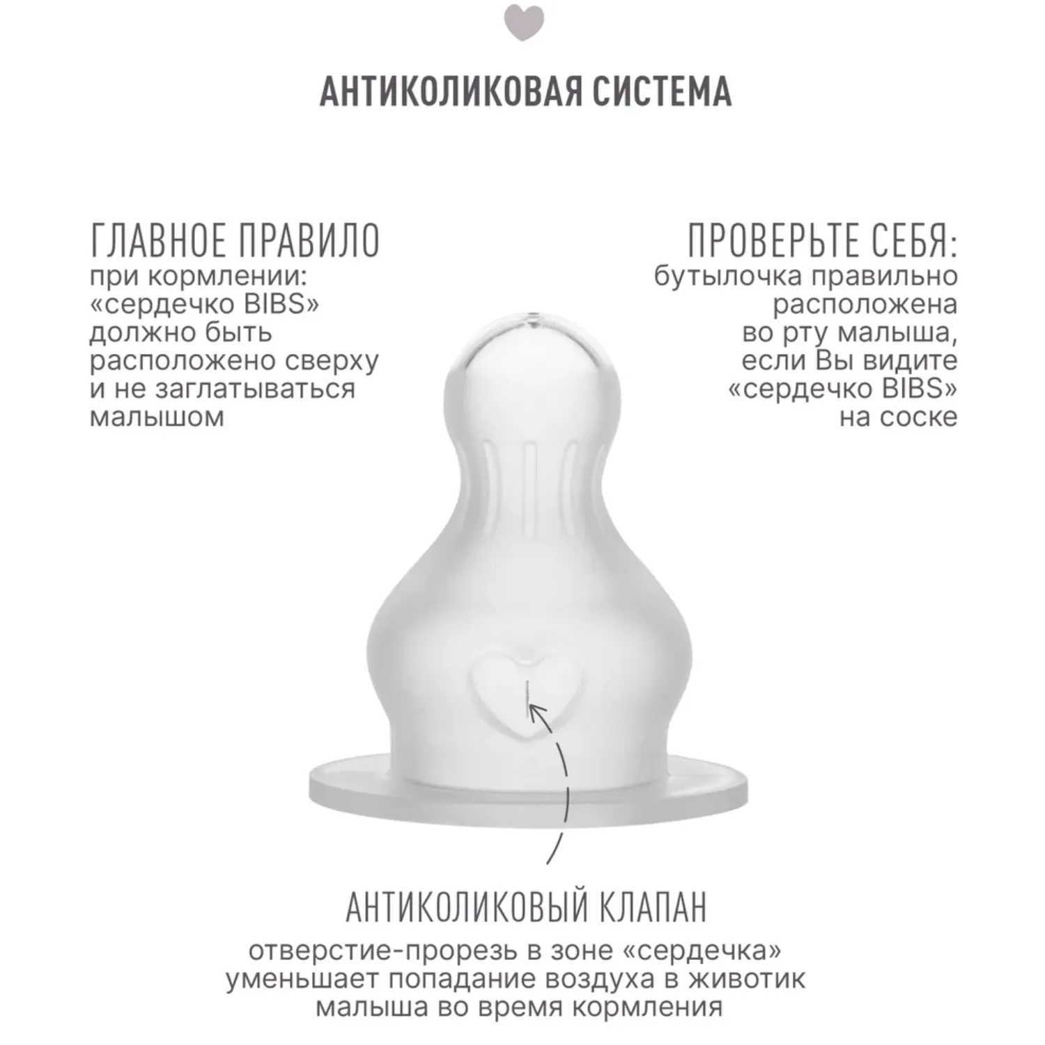 Соска BIBS силиконовая для бутылочки средний поток, 2 шт.