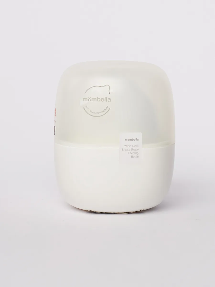 Бутылочка Mombella силиконовая антиколиковая Wide Neck широкая 120 мл белая 8136. Изображение 4