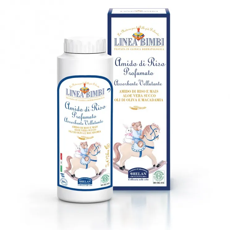 Присыпка HELAN Купание без слез рисовая парфюмированная 75гр 39TN