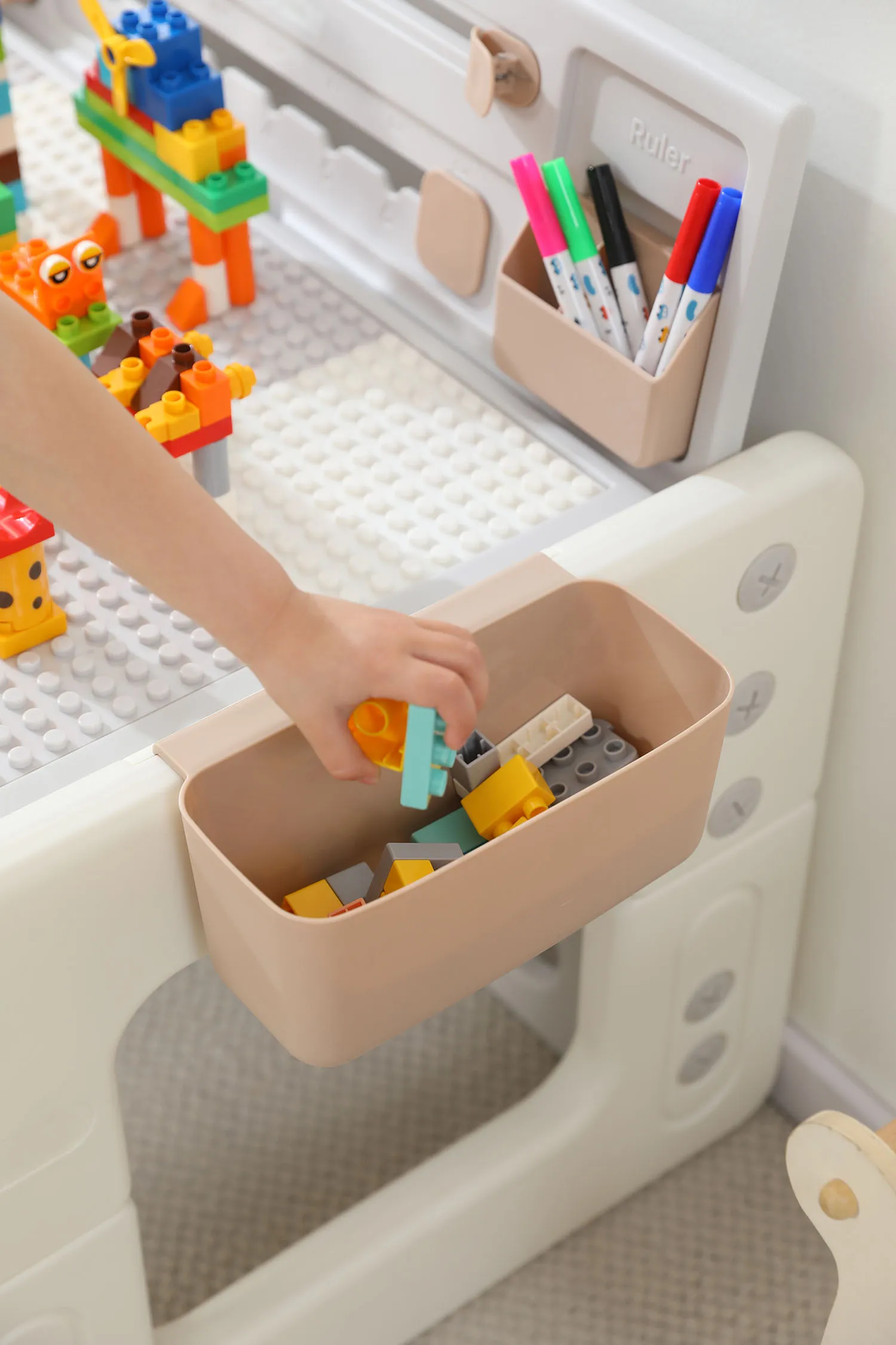 Стол со стульчиком 4 в 1 детский развивающий UNIX Kids Lego