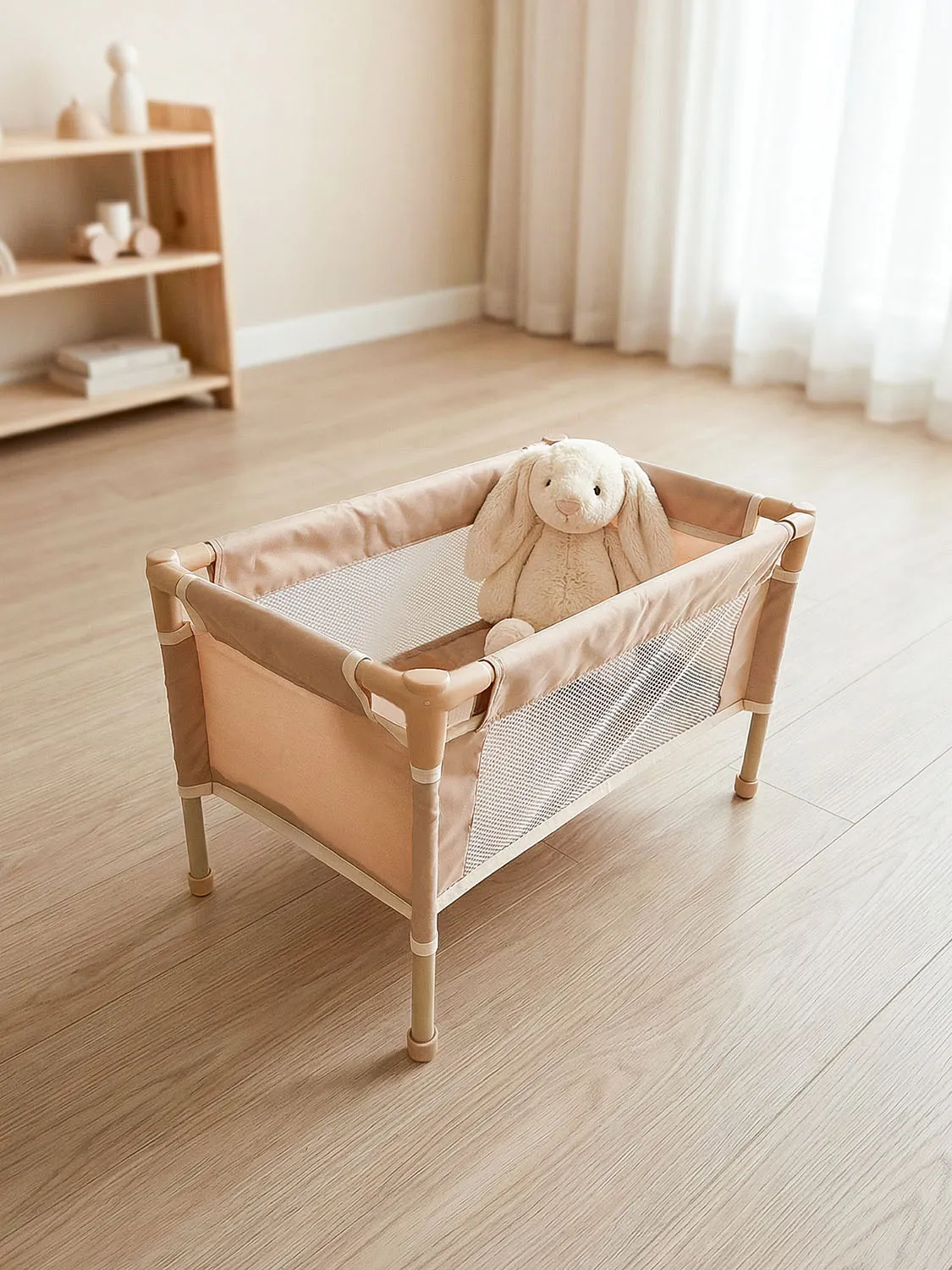 Кроватка UNIX Kids Doll для кукол Бежевый (Camel) DOLLCRIBCL