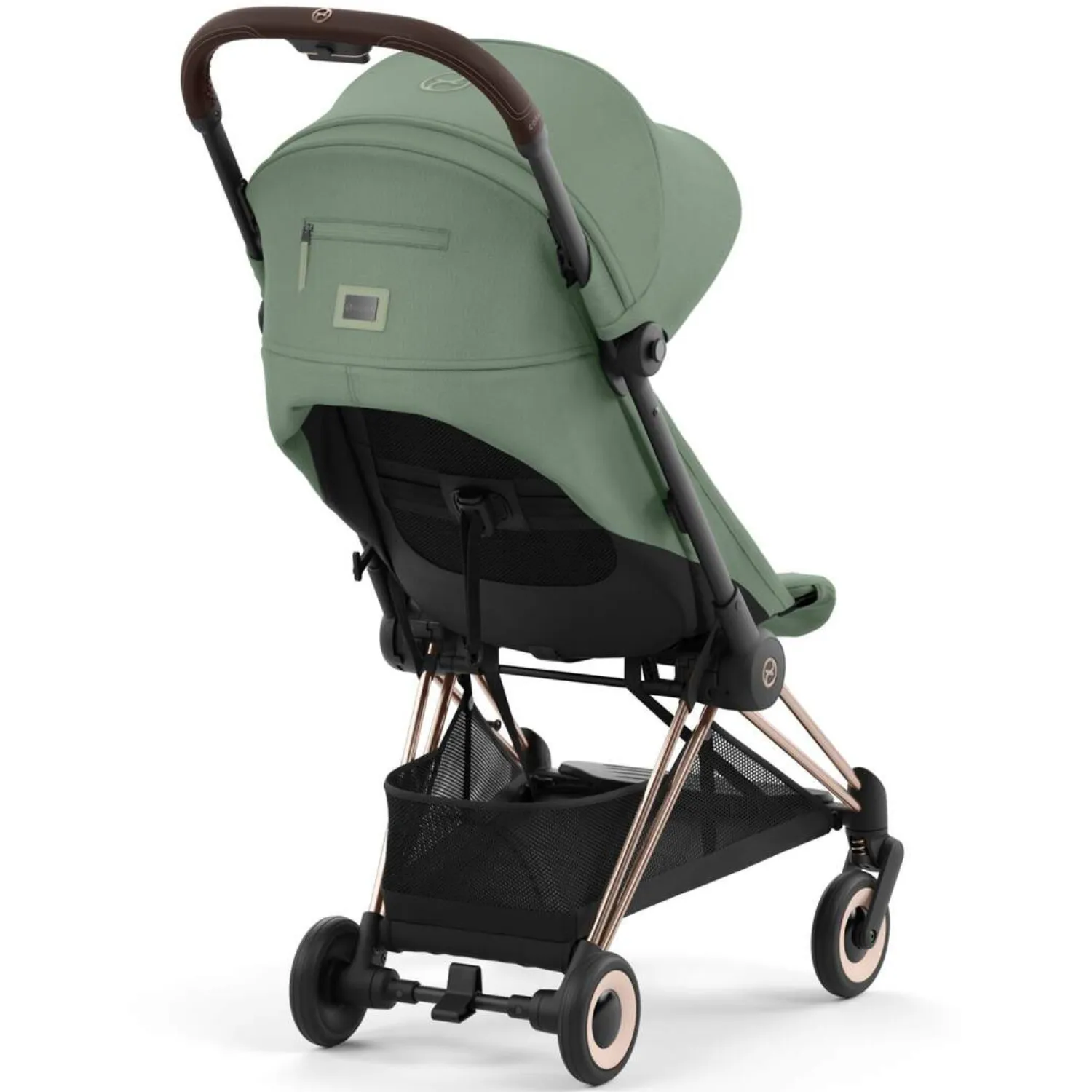 Коляска прогулочная Cybex Coya шасси Rosegold с дождевиком и бампером
