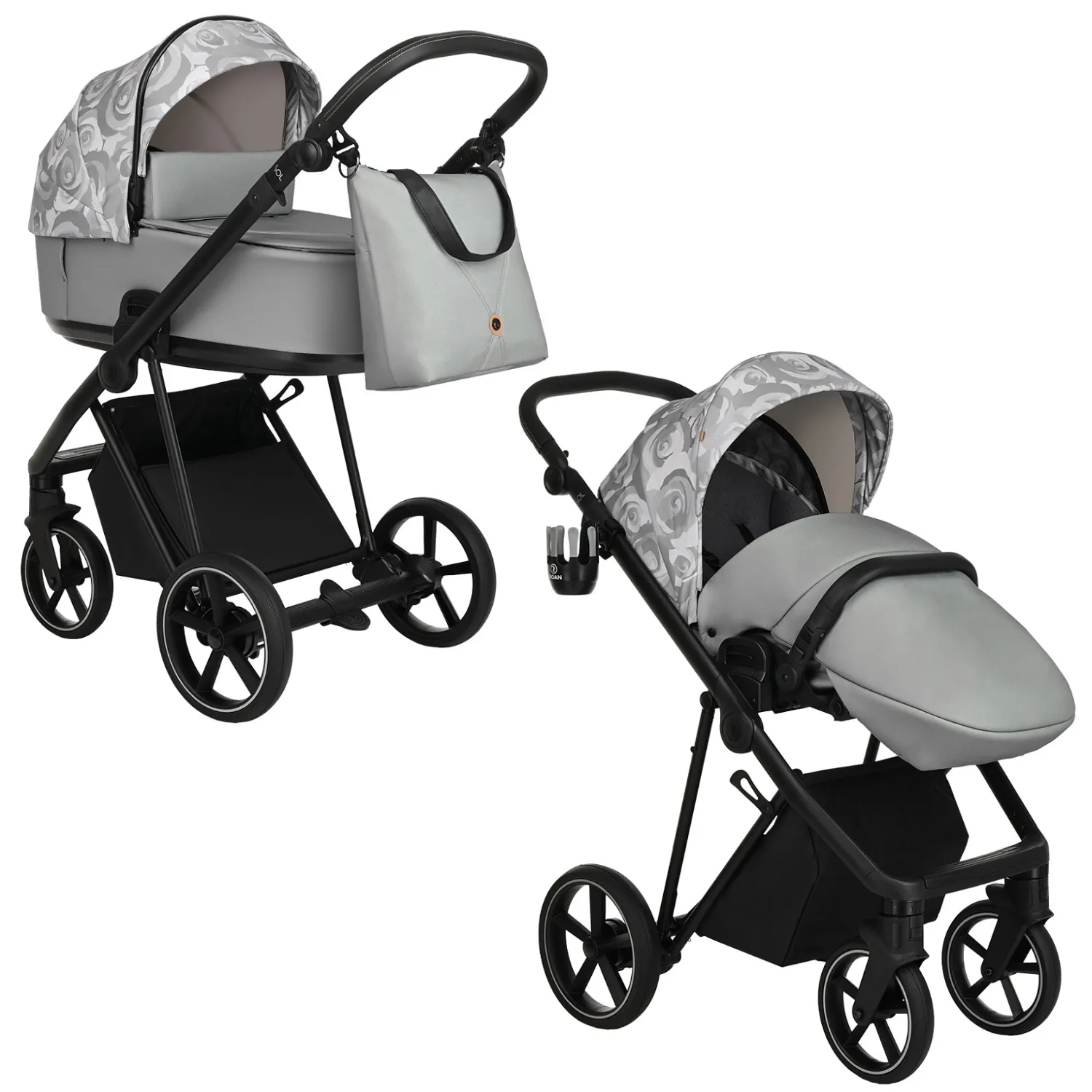 Коляска 2 в 1 Roan Sol Flowers