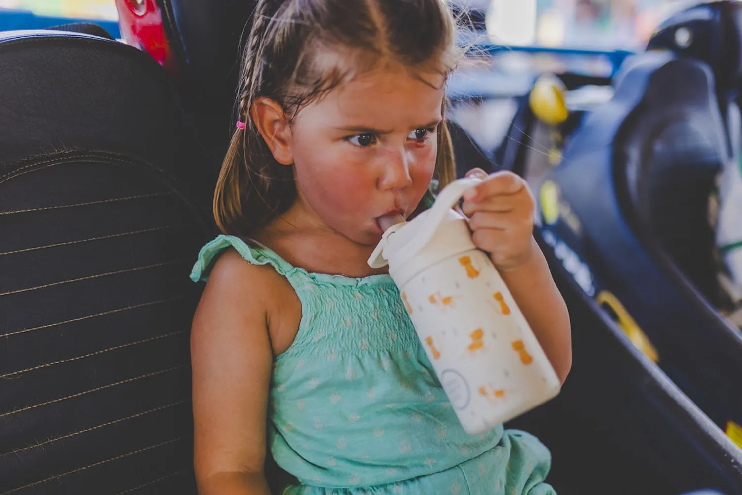 Крышка Cool Bottles Kiddie Cap с ёршиком и трубочкой