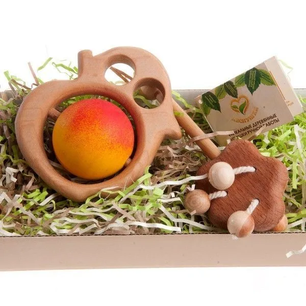 Подарочный набор погремушек «Леснушки» Яблочко от Яблоньки