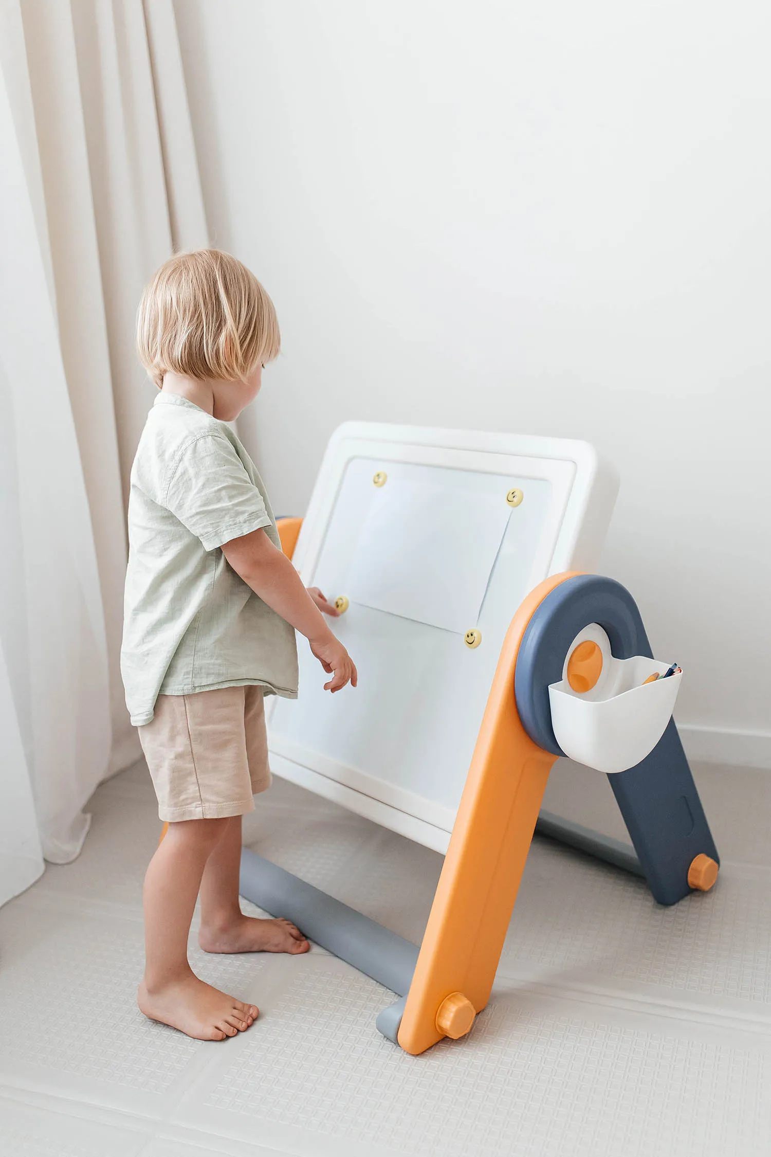 Стол со стульчиком 4 в 1 детский развивающий UNIX Kids Yellow PPT4IN1YEL