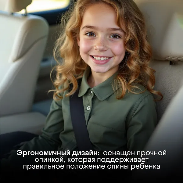 Бустер KIDZI BRO i-SIZE со спинкой