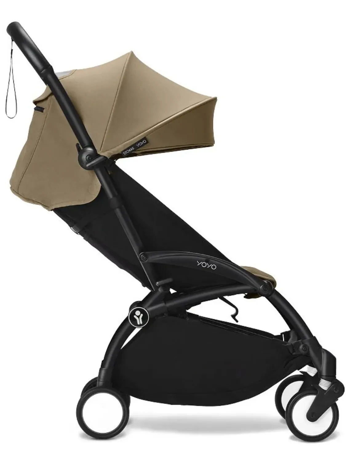 Коляска 2 в 1 Stokke YOYO3 shell, кофейный (toffee), рама черная. Изображение 14