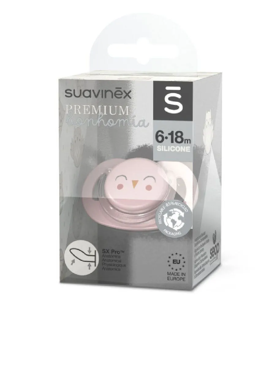 Соска-пустышка Suavinex Pro 6-18 мес ANATOMICAL силикон