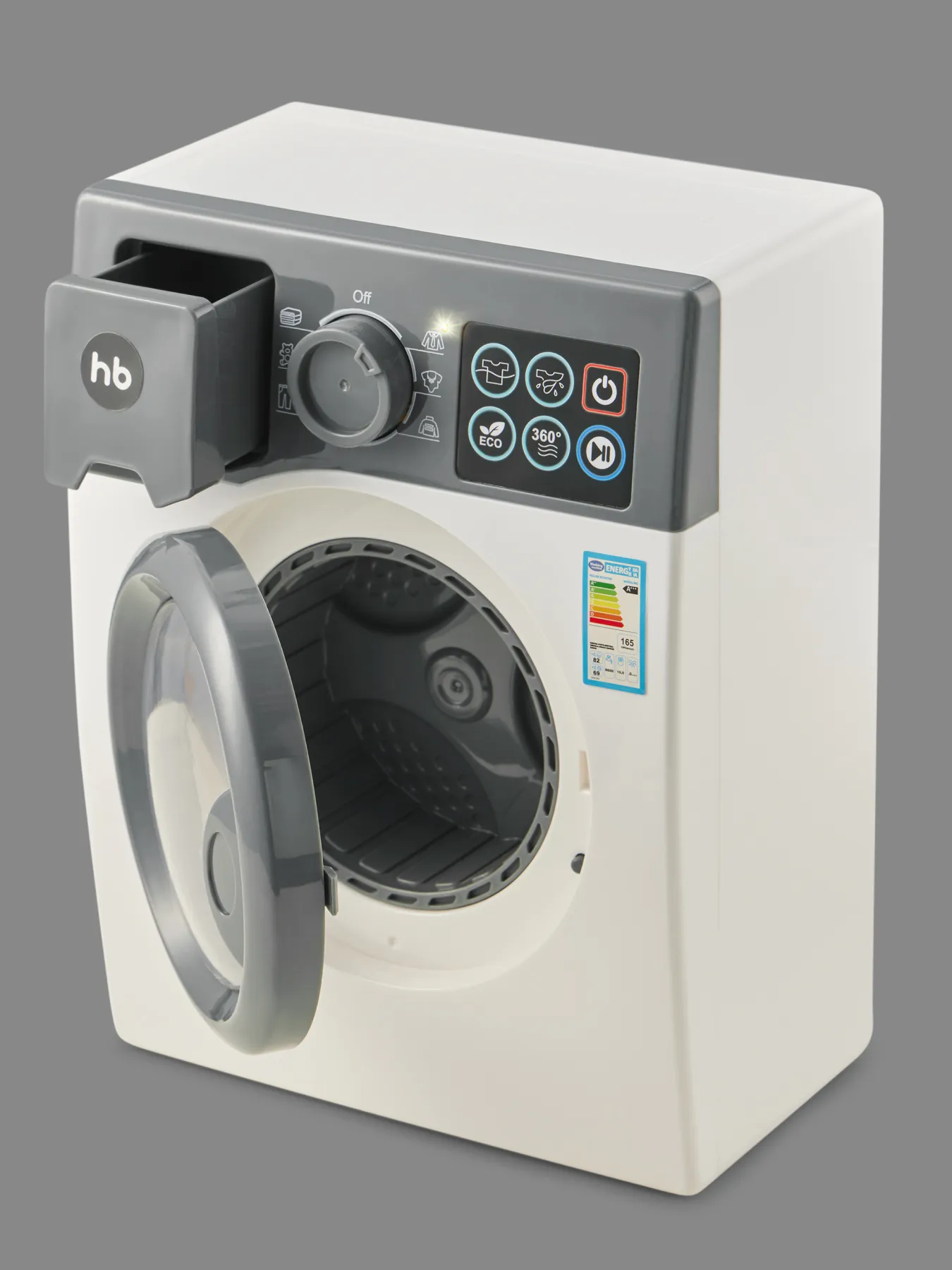 Машина стиральная игрушечная Happy Baby SPIN TIME «СПИН ТАЙМ» белый 331949