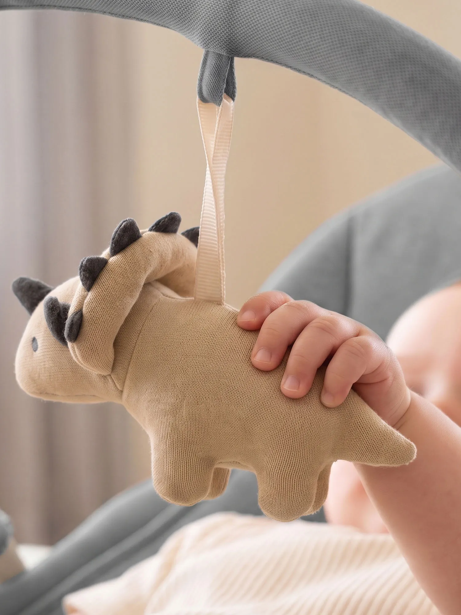Шезлонг-качалка UNIX Kids Dino Серый (Grey) BBOUNCERDINOGY. Изображение 27