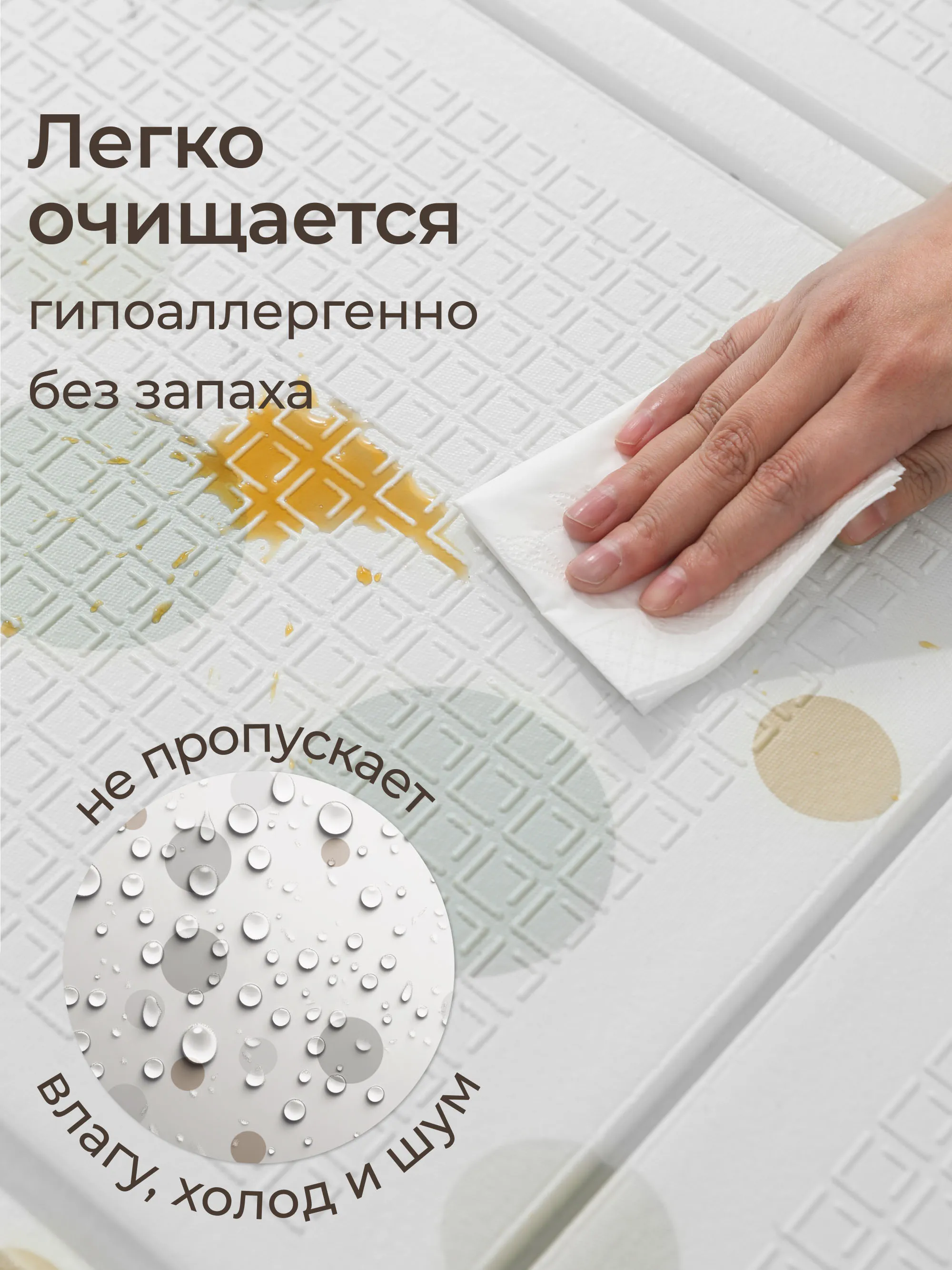 Коврик игровой складной UNIX Kids Circles 120x150 см