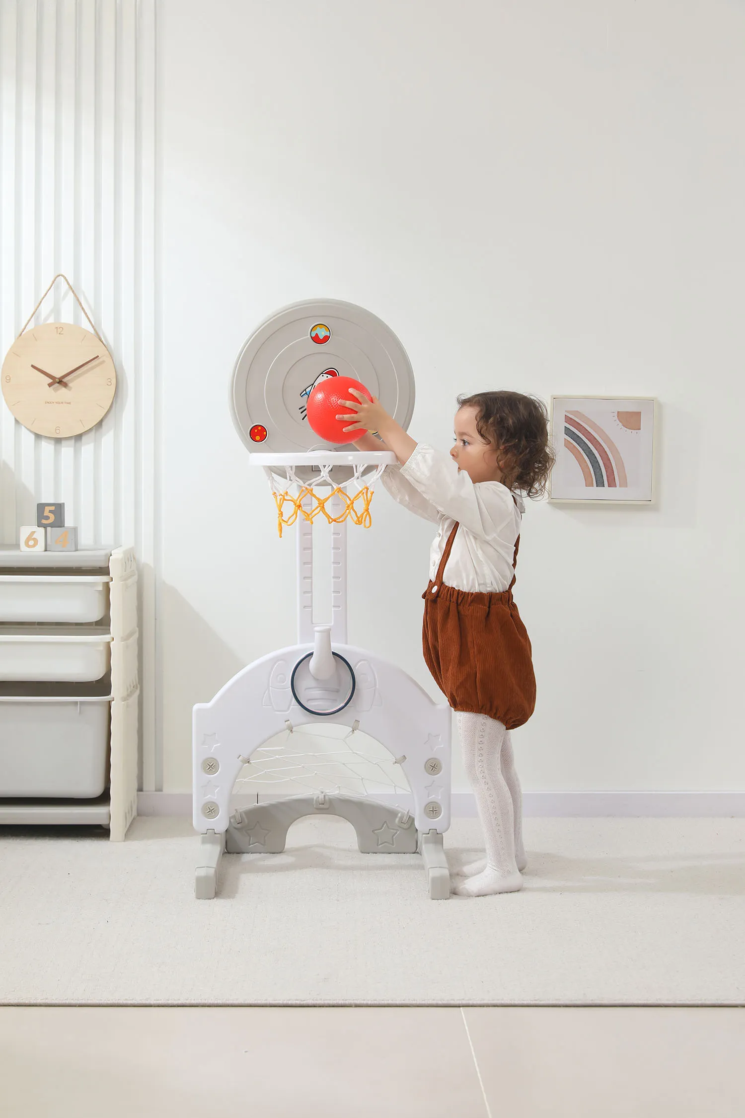 Стойка баскетбольная UNIX Kids Space Grey PPBSGRY