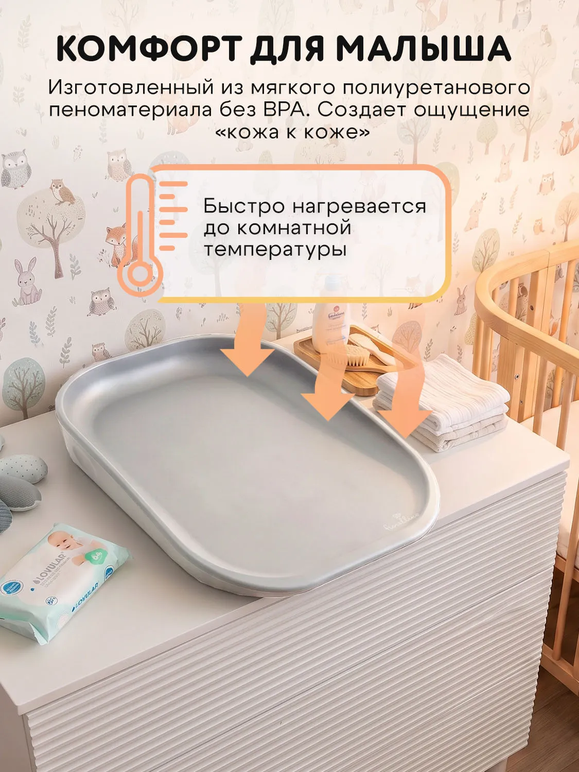 Пеленальный матрас подложка Fiorellino