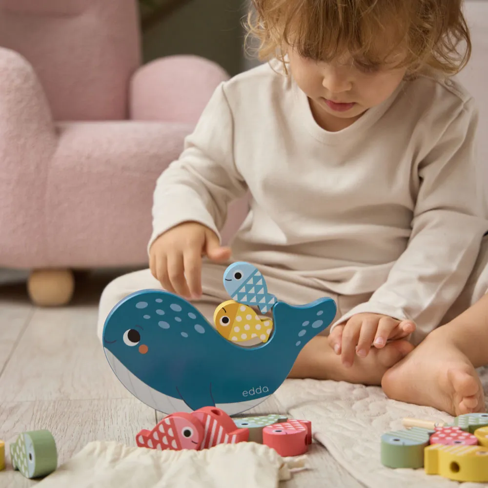 Балансир-шнуровка edda Кит и рыбки BSG-01001