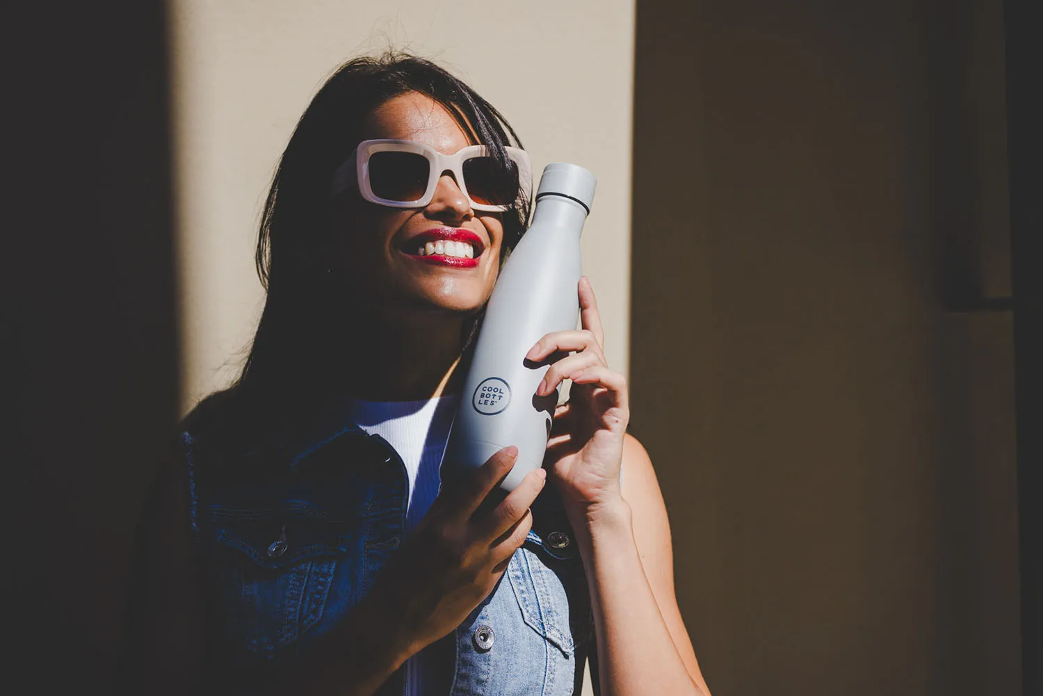 Термос-термобутылка Cool Bottles Pastel Grey 500 мл