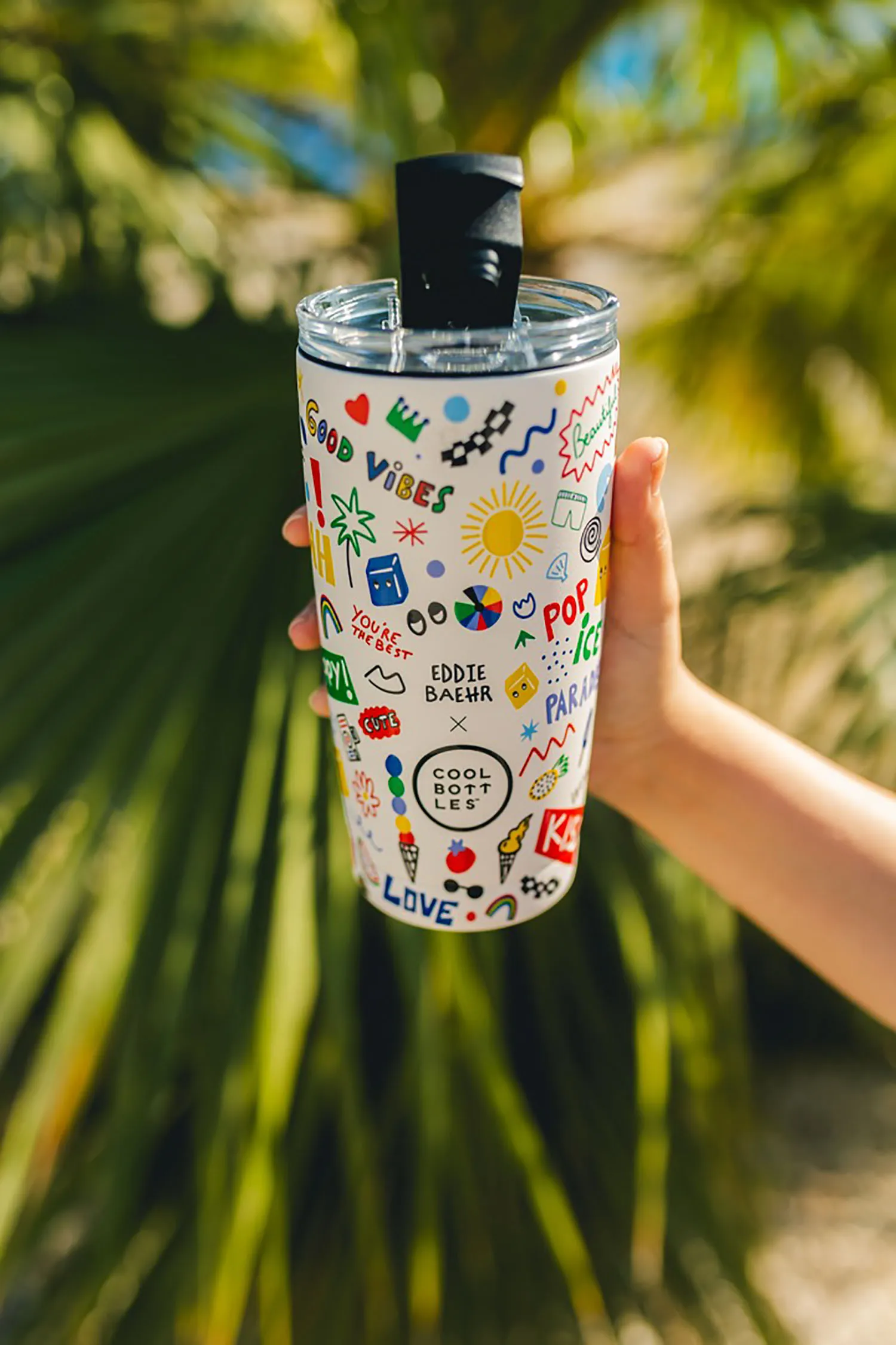 Термокружка Cool Bottles Tumbler Eddie Baehr Good Vibes 550 мл CBT55GVI