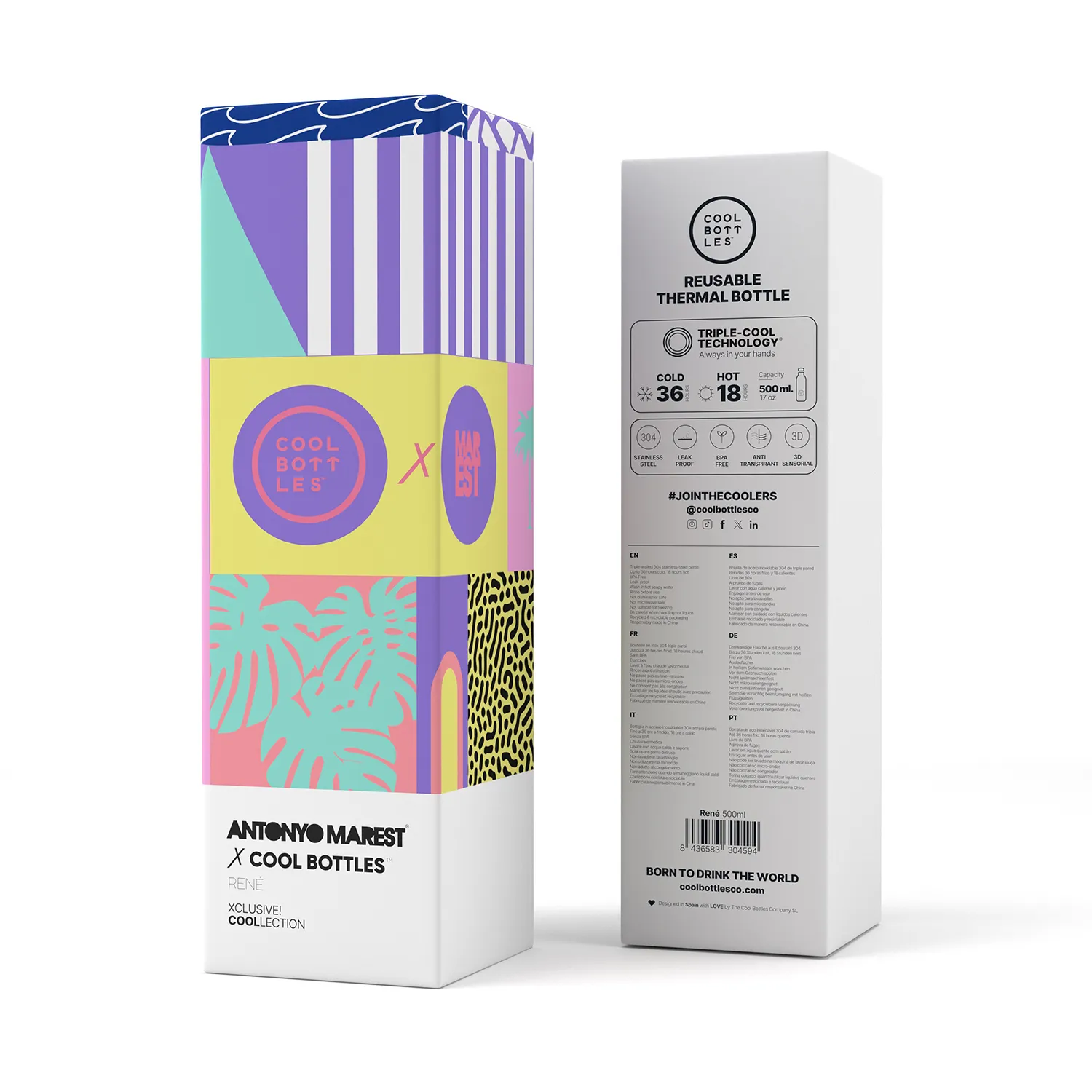 Термос-термобутылка Cool Bottles Antonyo Marest René 500 мл