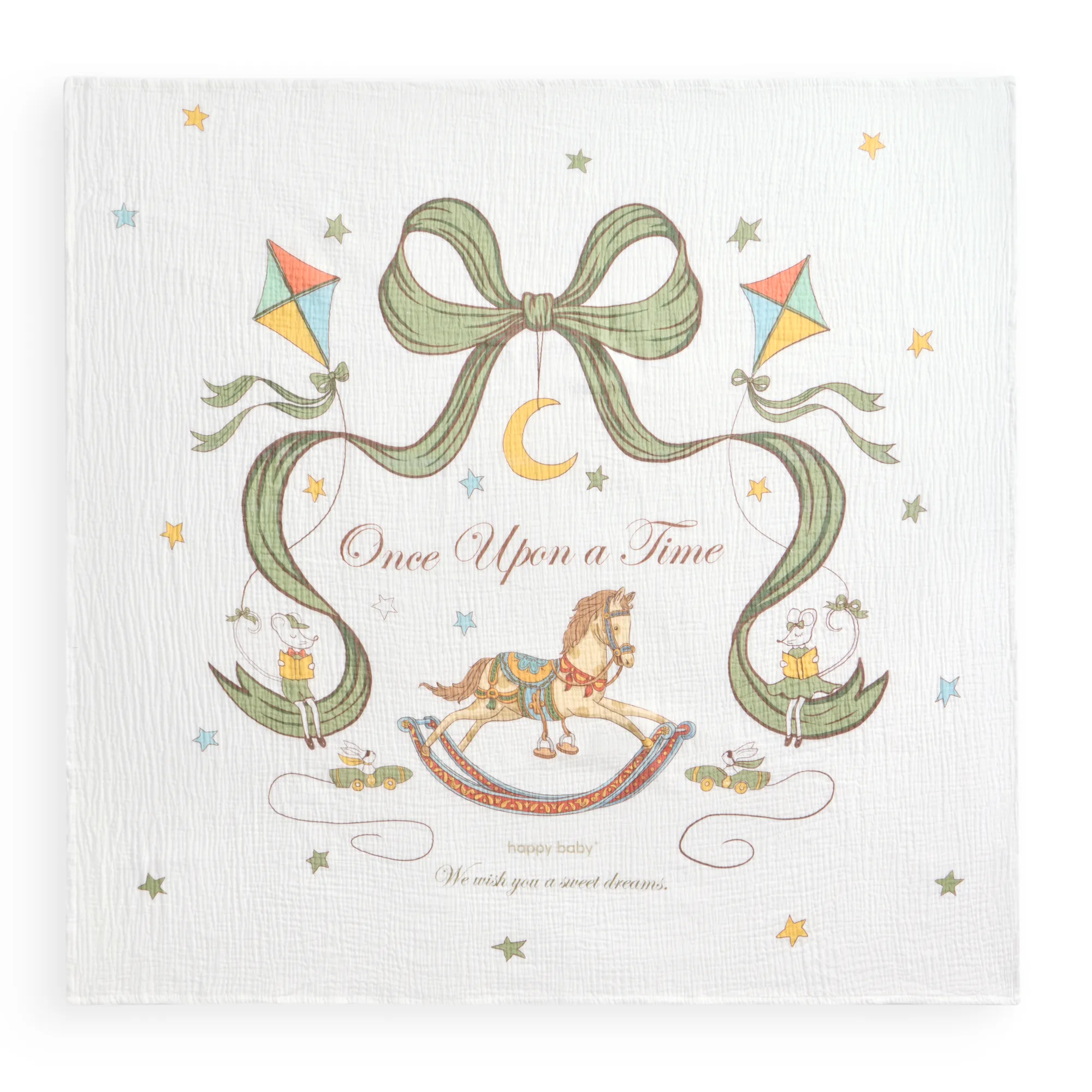 Набор Happy Baby пеленка и нагрудник 87571