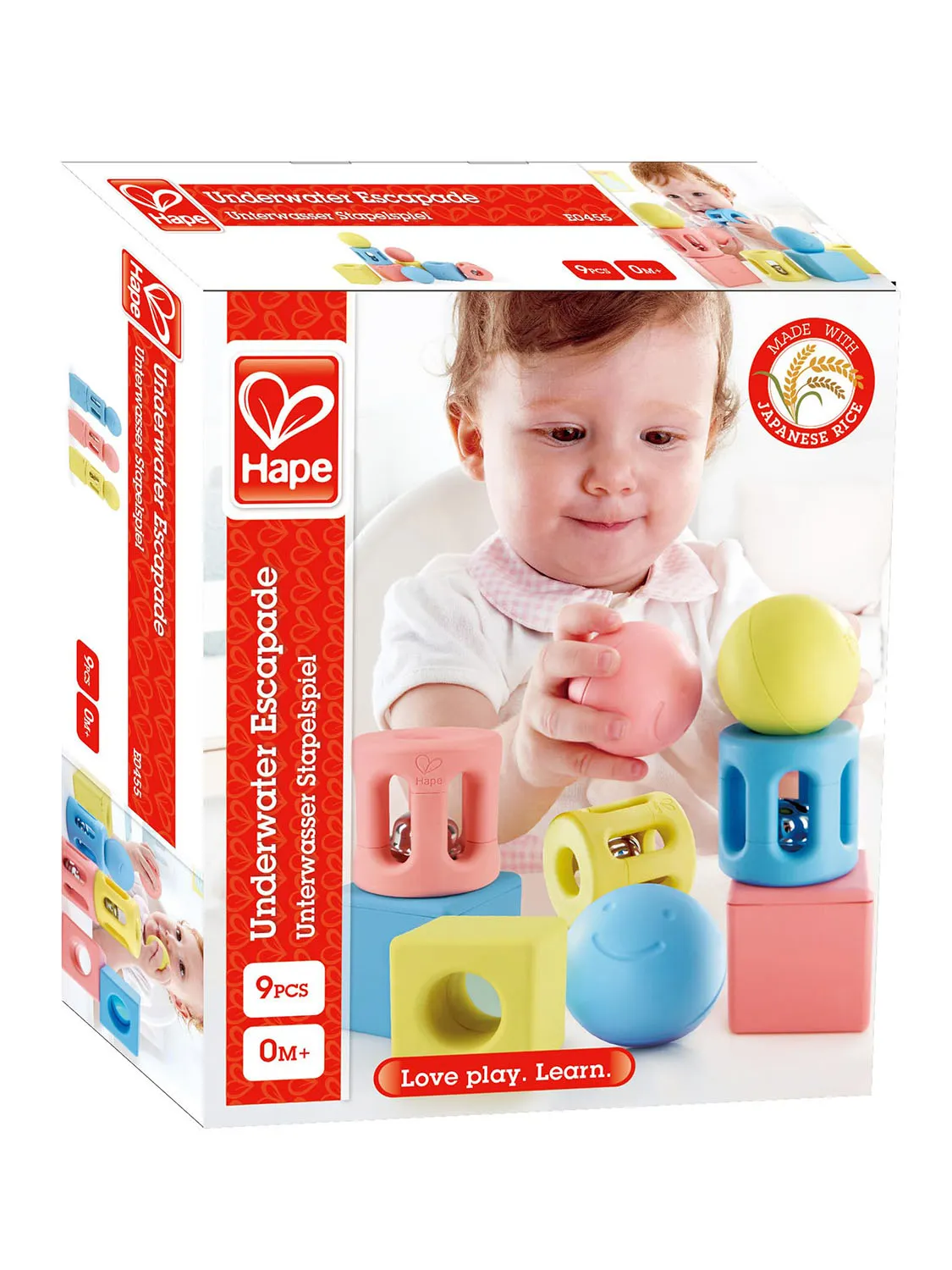 Набор погремушек HAPE для малышей Конструктор "Улыбка" E0456_HP