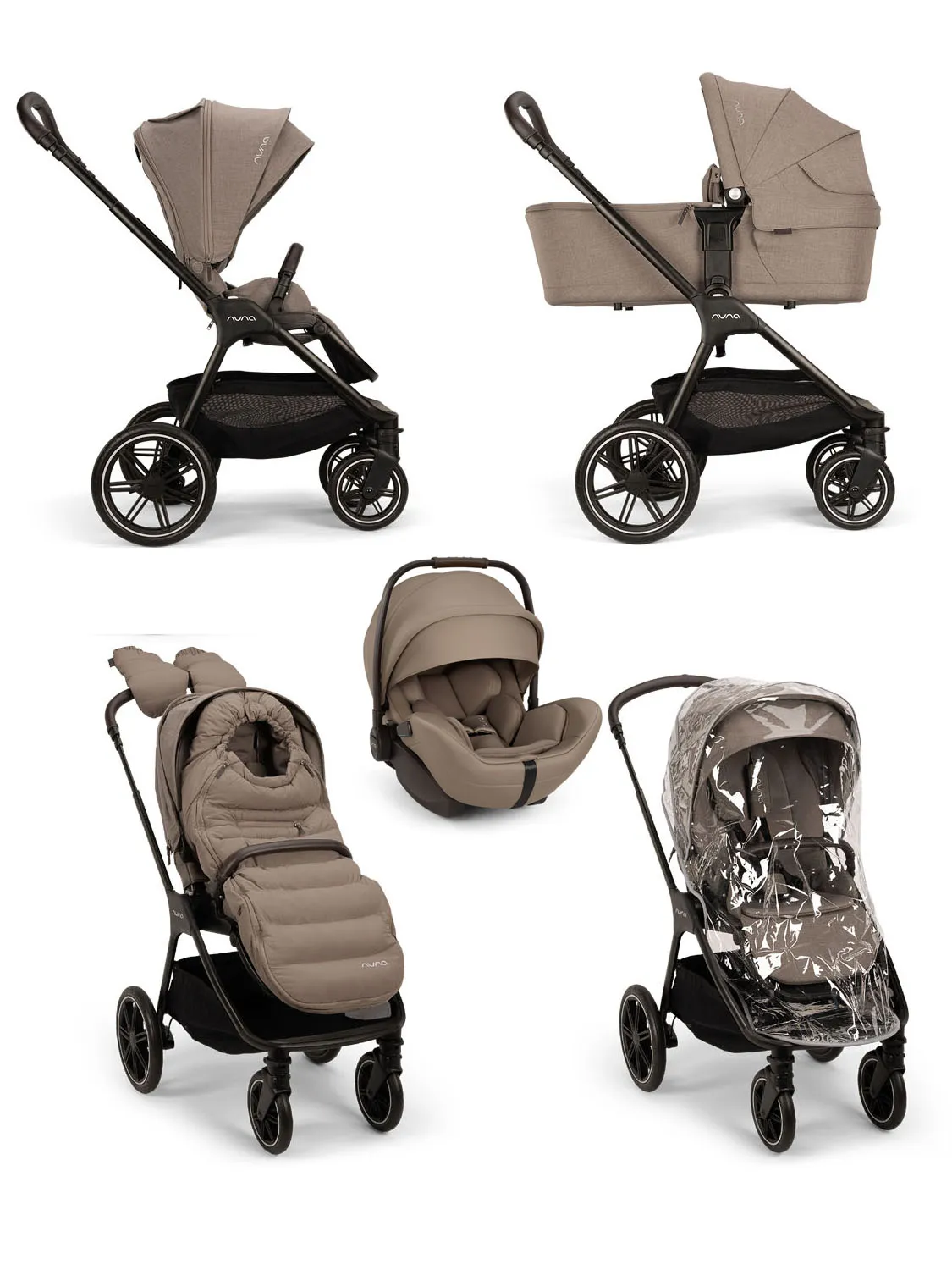 Коляска 3 в 1 Nuna TRIV LX AS с автолюлькой ARRA FLEX