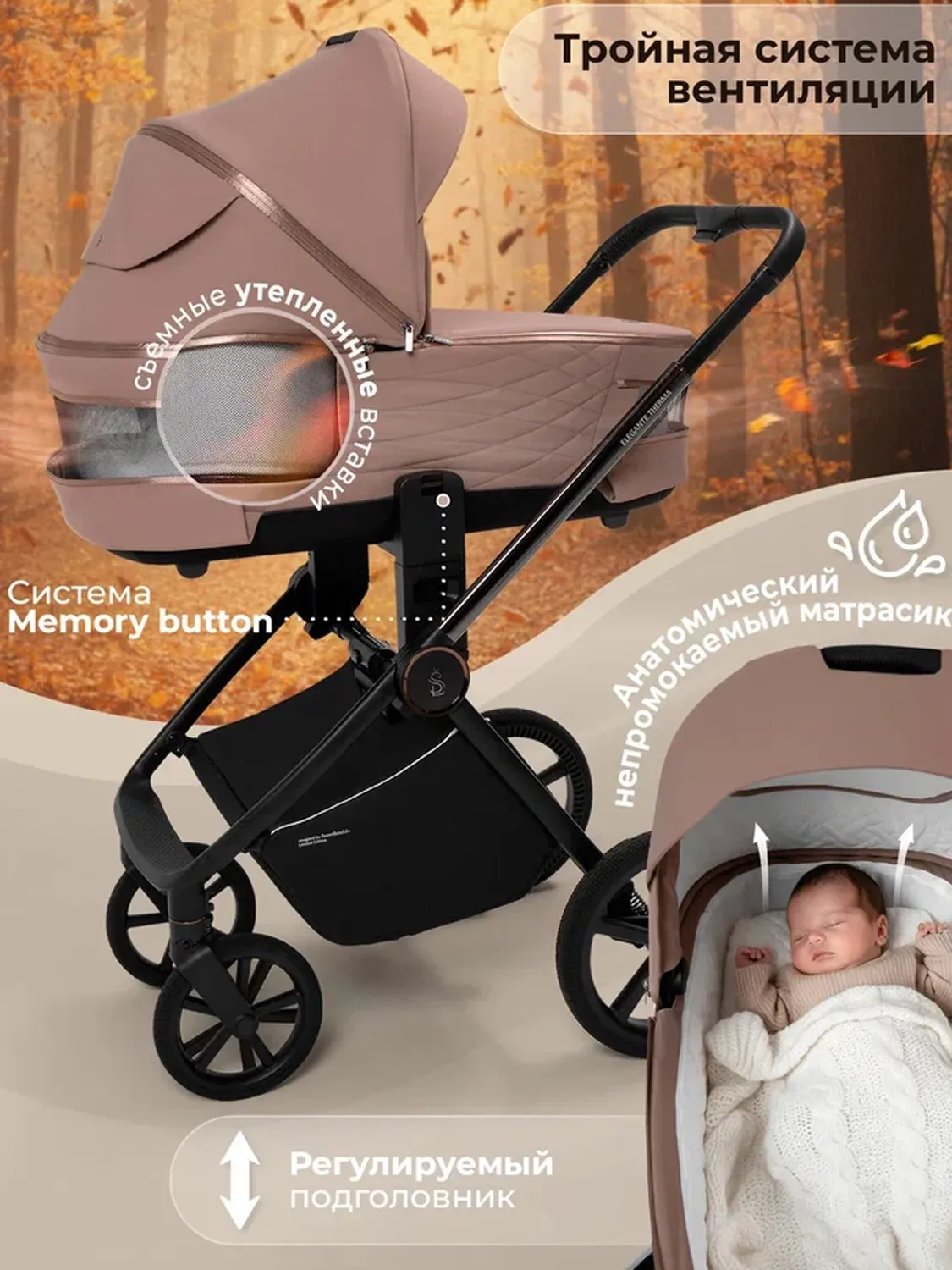 Коляска 2 в 1 SBL /Sweet Baby Elegante Therma