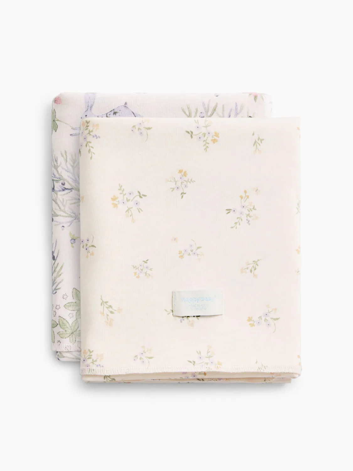 Набор пеленок Happy Baby детских 90x90 см 2 шт розовый (pink) 87589. Изображение 1