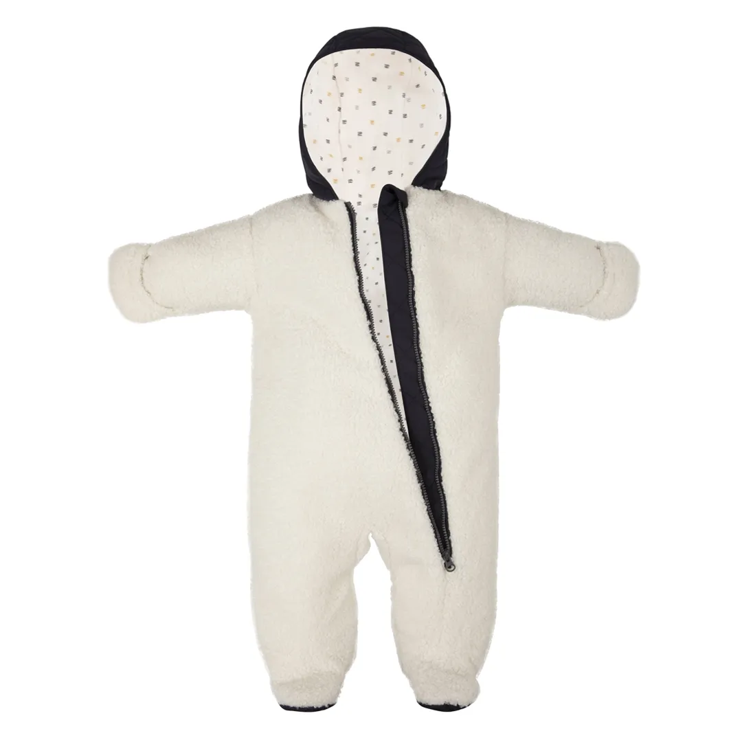 Комбинезон детский утепленный Mansita Teddy цвет графит-белый