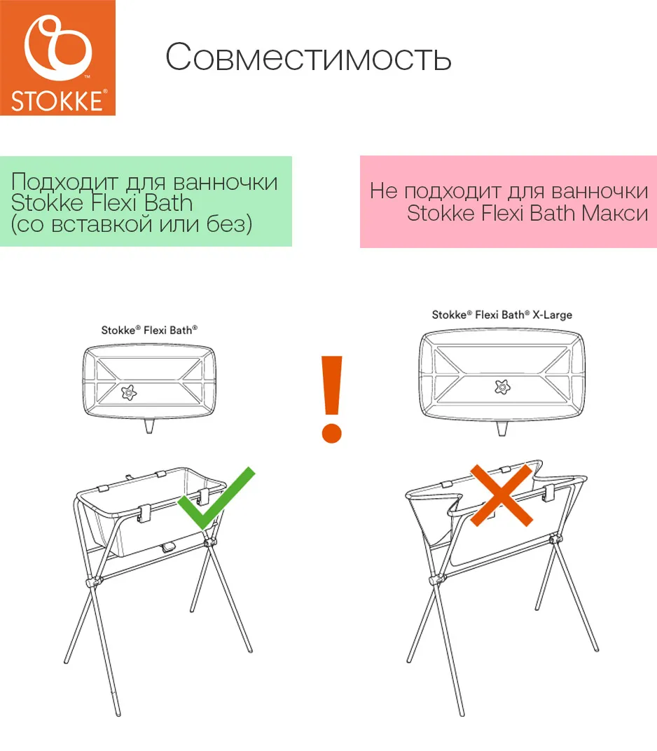 Стойка Stokke Flexi Bath для поддержки ванночки 538700