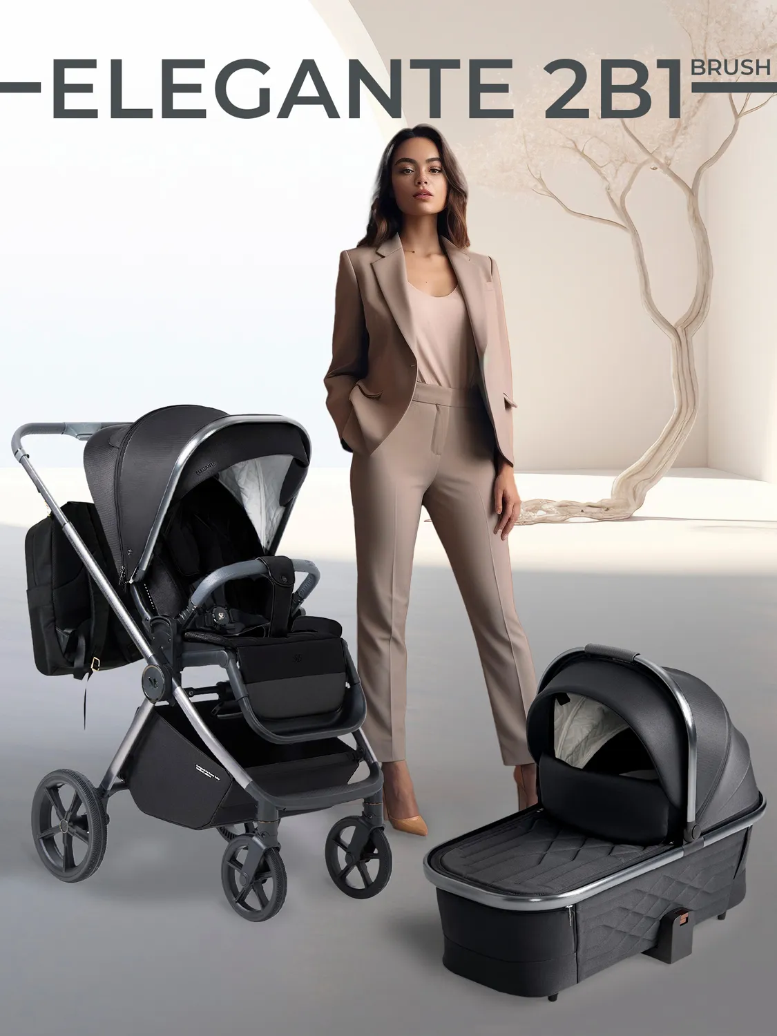 Коляска 2 в 1 Sweet Baby Elegante BRD