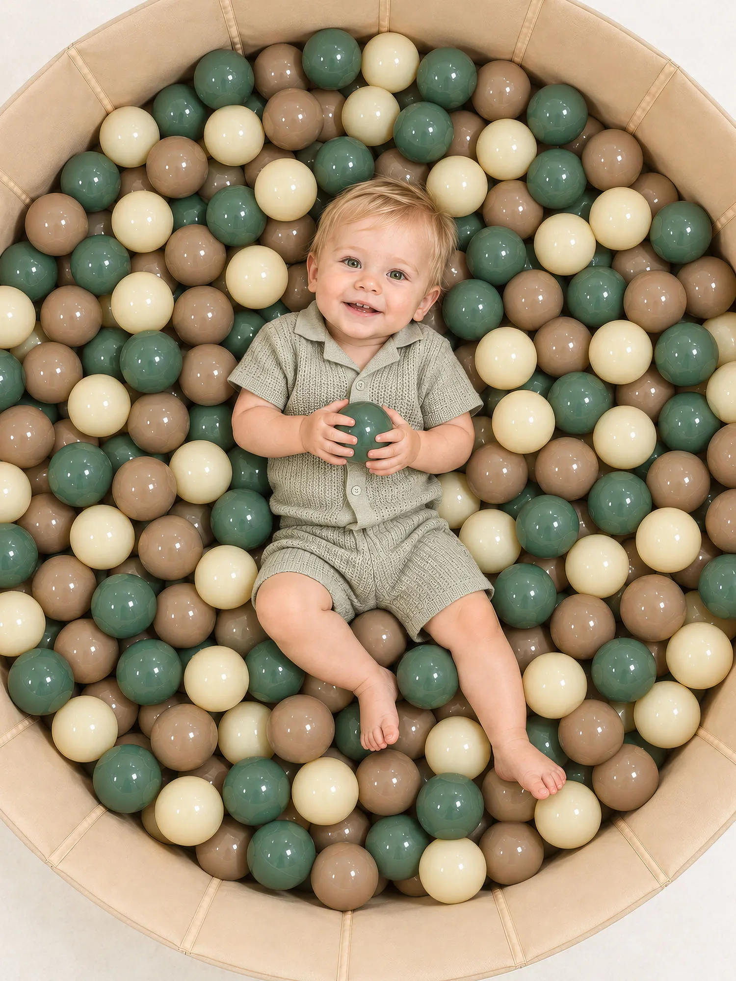 Шарики для сухого бассейна UNIX Kids (150 штук, 4 цвета) Зеленый (Green) PB150P7D4GR. Изображение 4